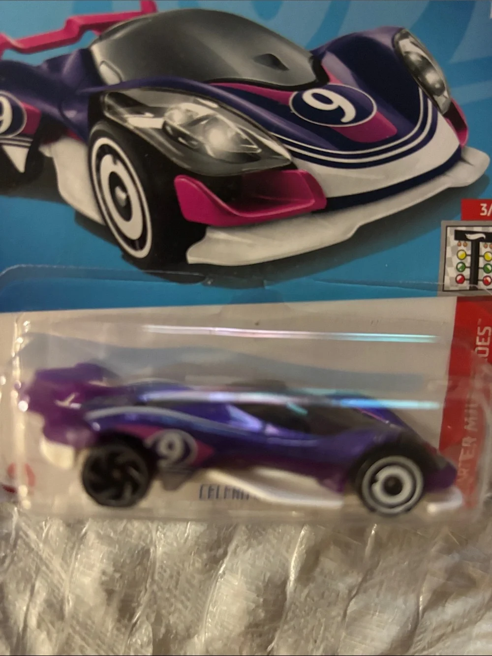 Hot Wheels Purple Race Car - Sleek Collectible
